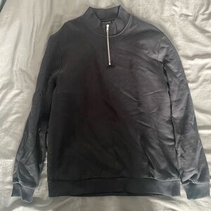Mens  black Asos quarterzip size L